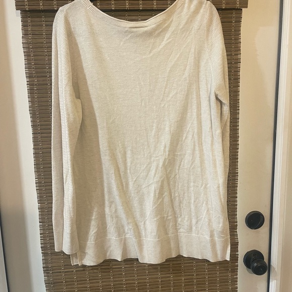 LOFT Soft Cream Knit sweater - Picture 4 of 4